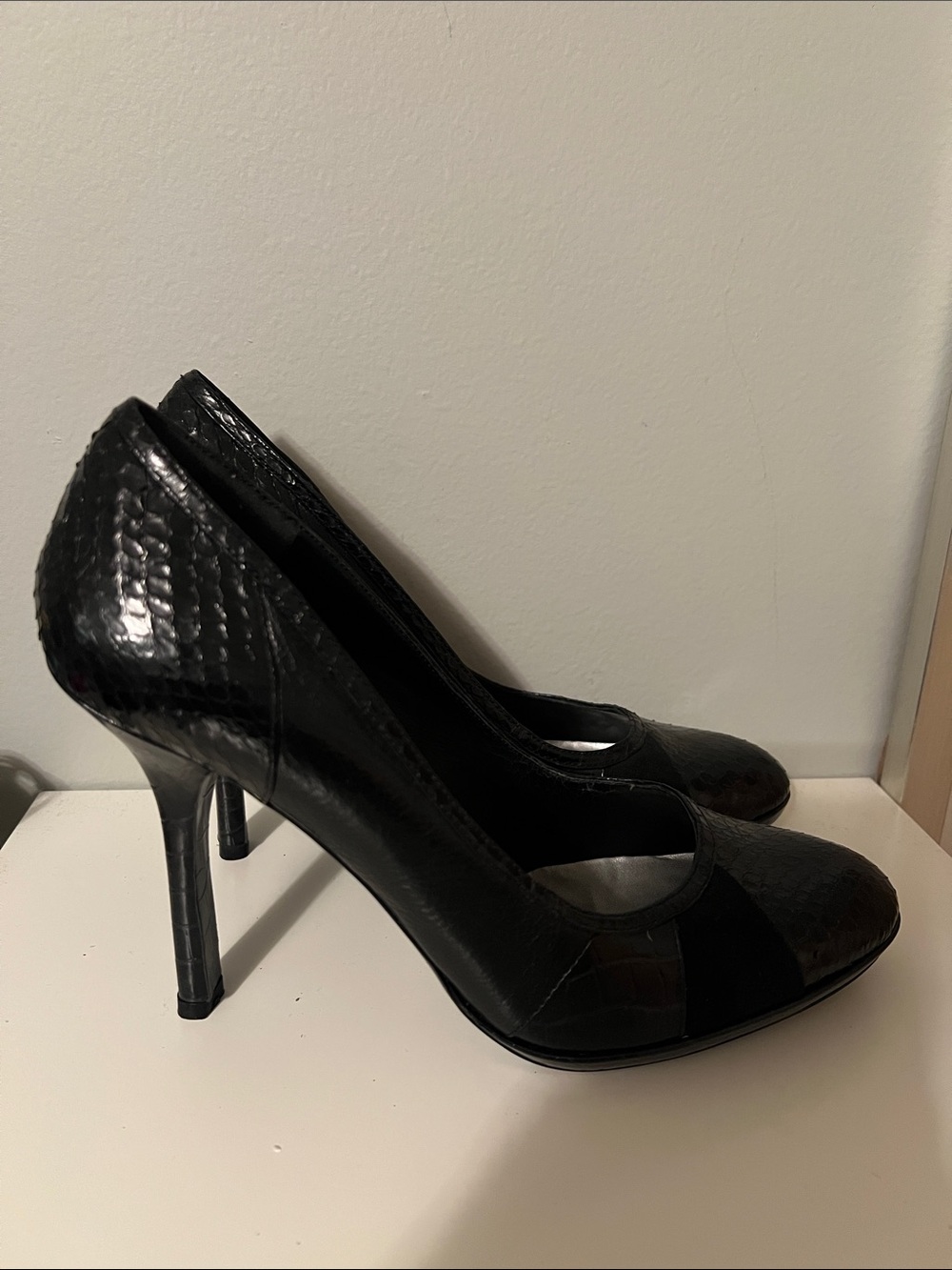 Nine West Black Heels-Size 10 1/2